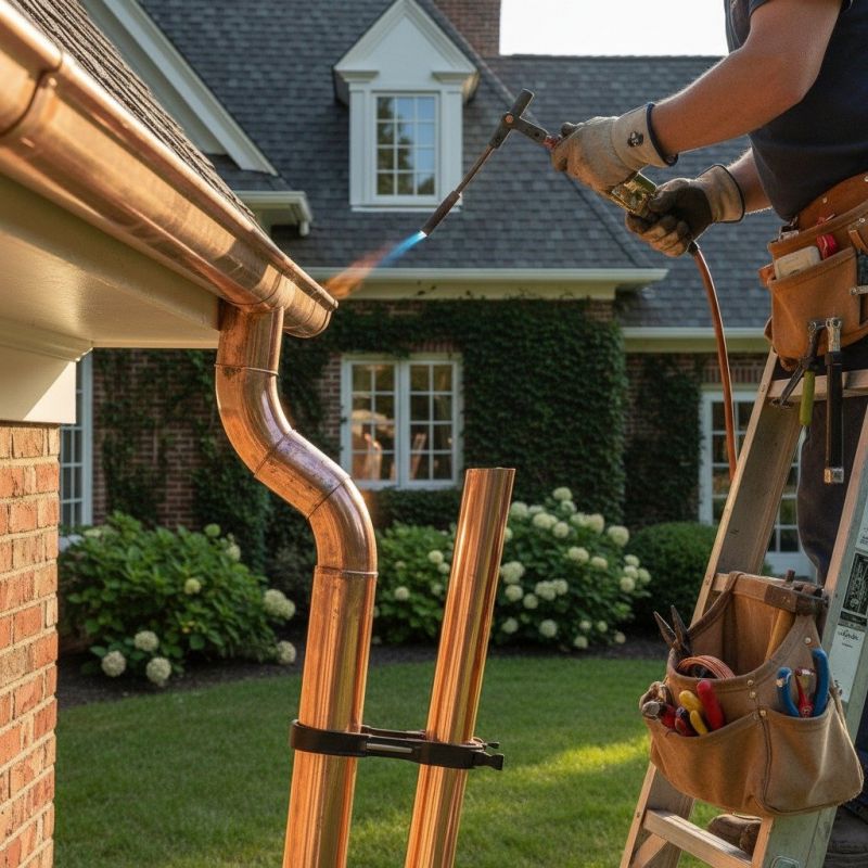 Copper Downspout Replacement in San Francisco, CA