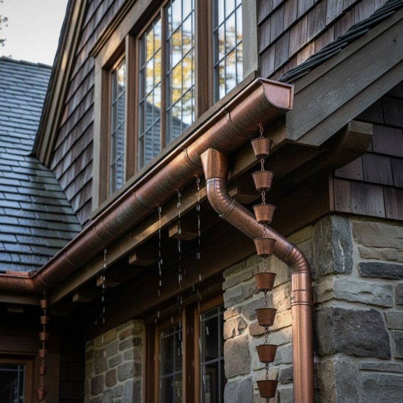 Copper Rain Gutter Service in Clarksville, TN